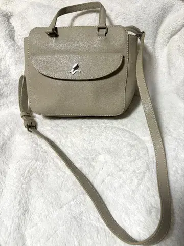 아네스베 2way 토트백 숄더백 가죽 베이지