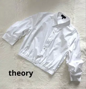 theory / 화이트 크롭 셔츠 S 사이즈