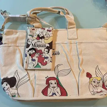 레어 인어공주 아리엘 시스터즈 토트백 여행 마더백
