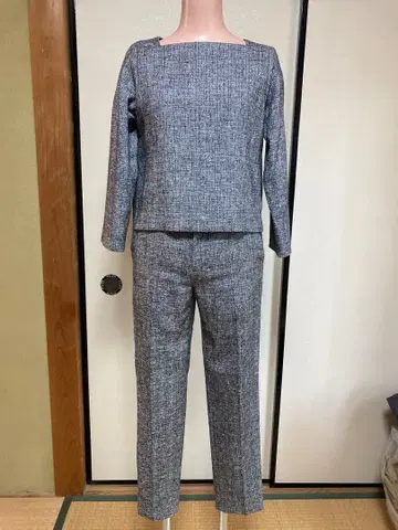 그린 라벨 릴랙싱 셋업 트위드 팬츠 그레이