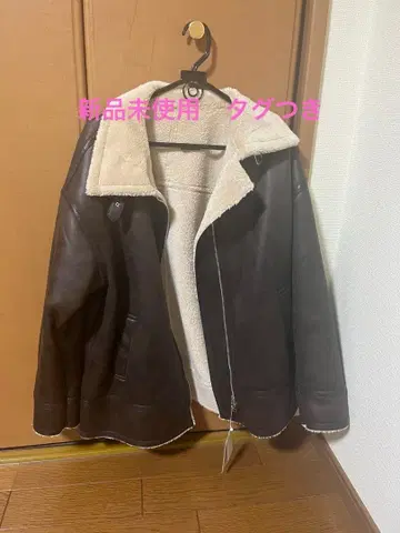 LEPSIM 브라운 B3 보아 자켓 택 포함