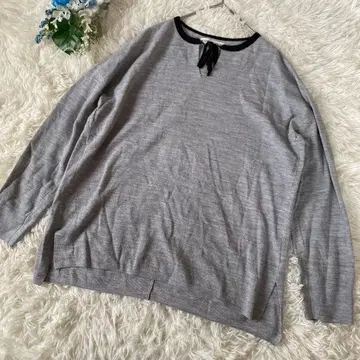 GEORGES RECH 그레이 긴팔 니트 38 루즈핏 캐주얼