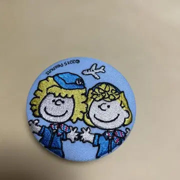 스누피 자수 캔 거울 샐리 타피오카