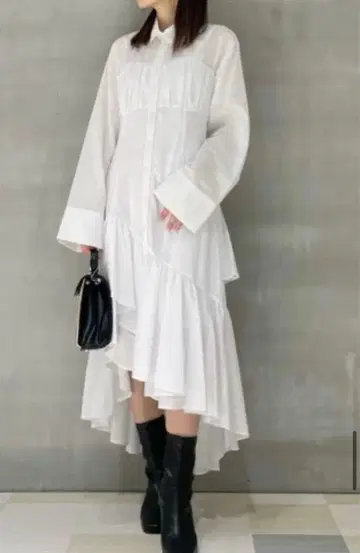 [ LILY BROWN ] 뷔스티에 셔츠 원피스 (이너 포함)