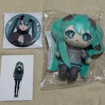 프로세카 하피콜레 미쿠 봉제 인형 캔뱃지 스티커