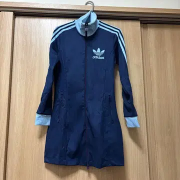 adidas 집업 원피스 M 네이비/라이트 블루