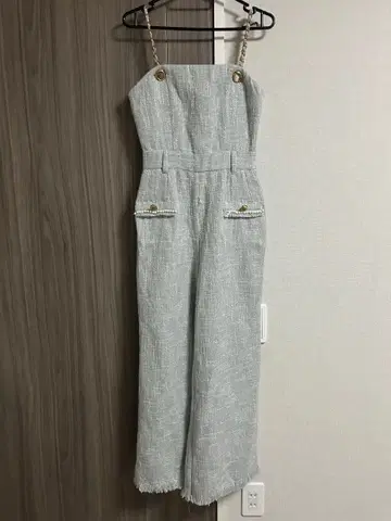 ROYAL PARTY 체인 스트랩 트위드 올인원