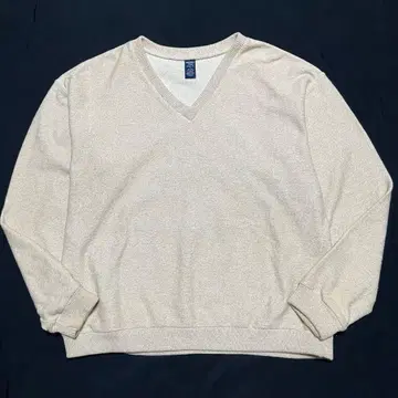 90s LANDS END v넥 코튼 니트 USA 제조