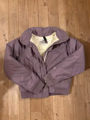 브라운 택 THE NORTH FACE 퍼플 다운 자켓 W-S