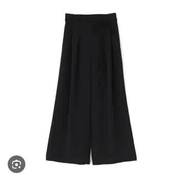 내추럴 뷰티 베이직 내로우 리본 이지 와이드 팬츠 블랙 PS