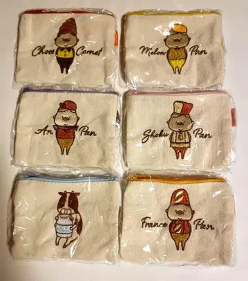 마루토 오지상 빵 컬렉션 파우치 가샤폰 드림 캡슐 한정판 포함 총 6종