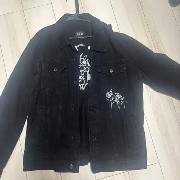 ZARA 블랙 데님 자켓