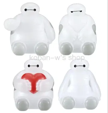 전 4종 컴플리트 베이맥스  소프트 비닐 디즈니 피규어 G