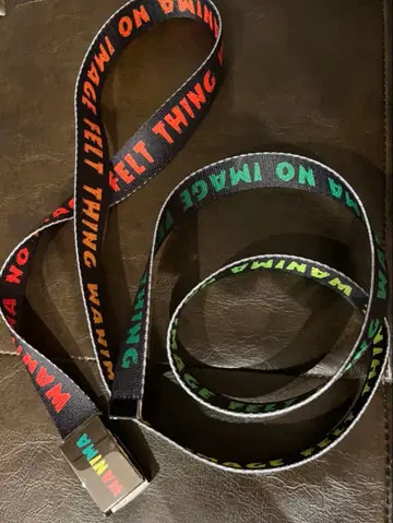 WANIMA 로고 나일론 리버서블 벨트