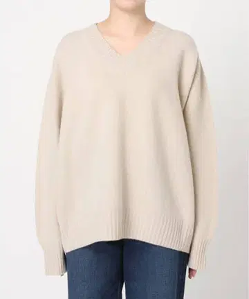 파인 울 V넥 풀오버 plage 미사용 새상품