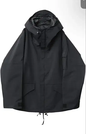 블랙 밀리터리 자켓 후드 부착