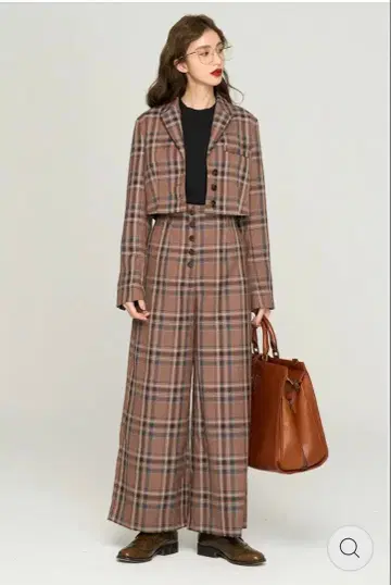 TNEWTIES*크롭 체크 자켓