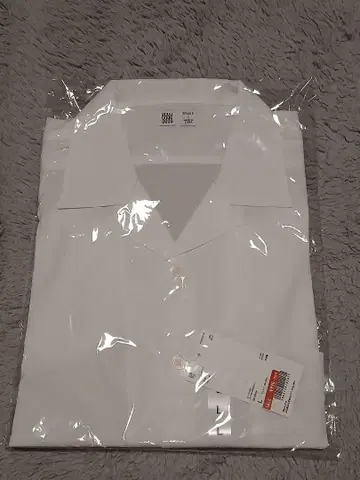 오픈 카라 셔츠 L 화이트 Uniqlo U