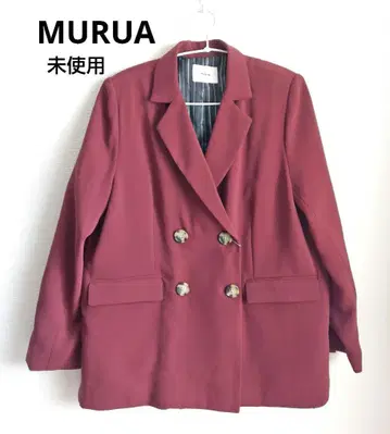 미사용 MURUA 무루아 테일러드 자켓 버건디 보르도