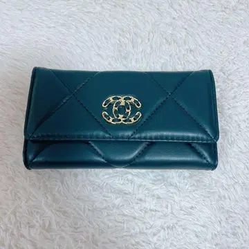 미사용 새상품 코코 로고 지갑 블랙