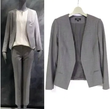 컨디션 최상 띠어리 노카라 자켓 사이즈 0 ANAY 에포카 언타이틀