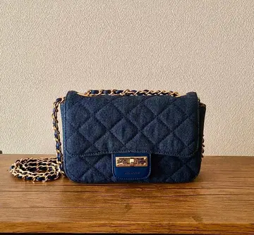 YAMADAYA PECHINCHAR 데님 퀼팅 체인 백