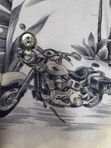 Harley-Davidson 알로하 셔츠 화이트/그레이