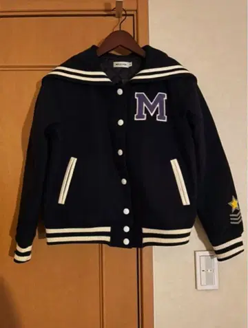 밀크 페도 세일러 바시티 자켓 네이비