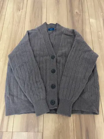 SHIPS 브라운 리브 니트 가디건