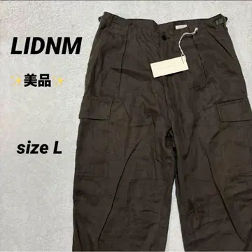 [ 새상품급 ] LIDNM 카고 팬츠 L 카키
