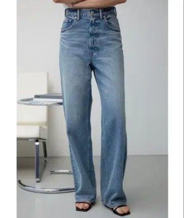 AZUL BY MOUSSY 하이웨스트 와이드 데님