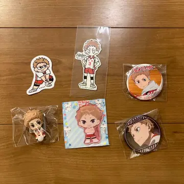 하이큐!! 아크릴 키링 6세트 캔뱃지 씰 야쿠 씨