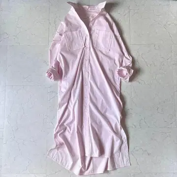 1er Arrondissement 핑크 셔츠 원피스