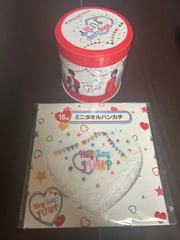 Hey Say JUMP 미니 타월 손수건 캔