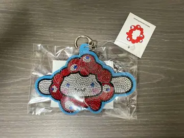 박람회 먁먁 산리오 반짝이 가죽 키링 시나모롤