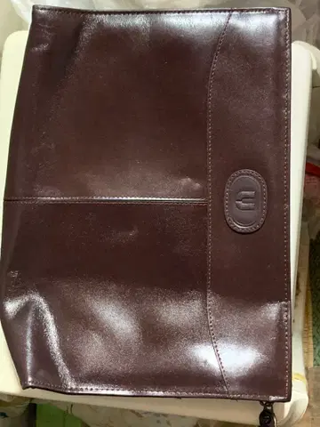 다크 브라운 합성 피혁 비즈니스 백