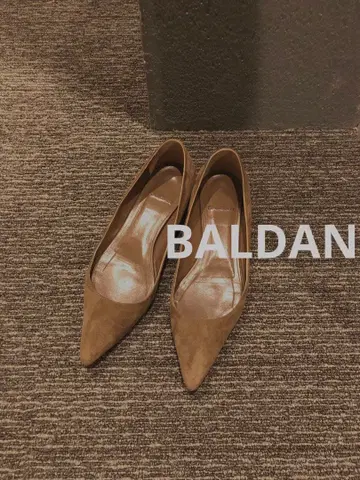 BALDAN 발단 스틸레토 플랫 펌프스 발레 슈즈 37.5
