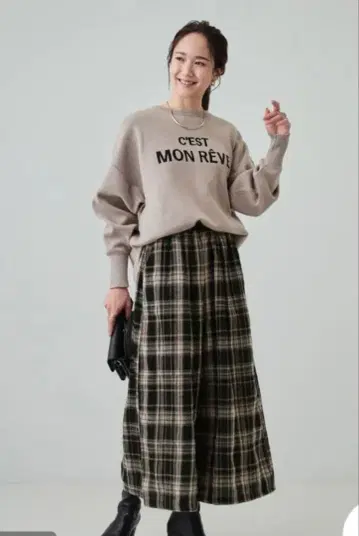 [새상품] 미기모 가우초 팬츠 블랙 계열