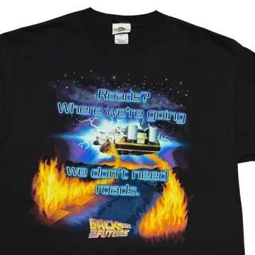 레어 XL 90s~00s Back to the Future T셔츠