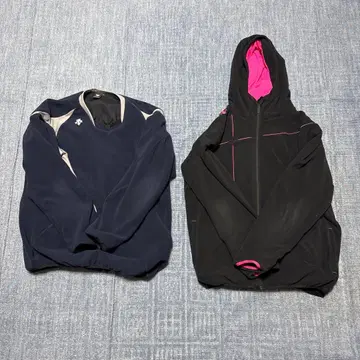 데상트 플리스 자켓 2벌