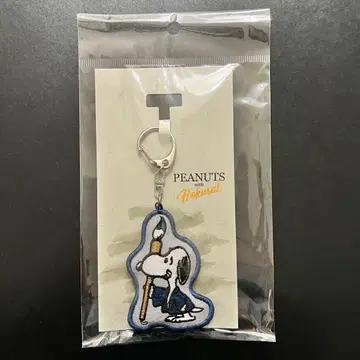 호쿠사이의 장난 스누피 자수 키링