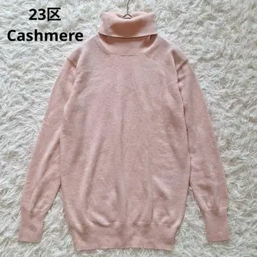 새상품급 23구 캐시미어 100% 터틀넥 니트 스웨터 핑크