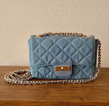 YAMADAYA PECHINCHAR 데님 퀼팅 체인 백