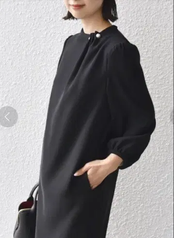 SHIPS 별주 kaene 8분 소매 포멀 펄 모티브 원피스