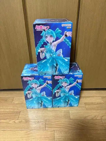 하츠네 미쿠 EVOLVE ClearluxeEmeraldGem 피규어 3체