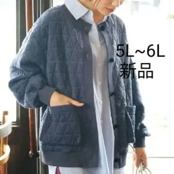 새상품 퀼팅 가디건 5L~6L