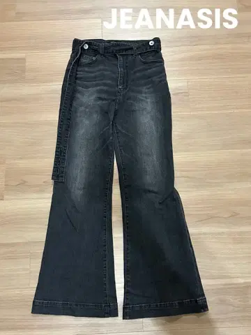 지나시스 벨트 포함 플레어 팬츠