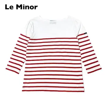 르 미노아 보트넥 보더 티셔츠 프랑스제