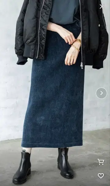 IENA 코듀로이 재지 스커트 36