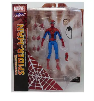 스파이더맨 피규어 교환용 부품 포함